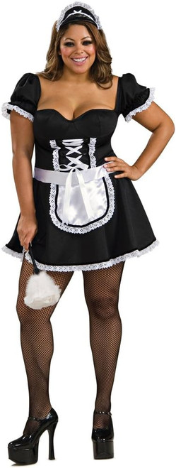 Frenchie the Maid French Chamber Fancy Dress Halloween Plus Size Adult Costume