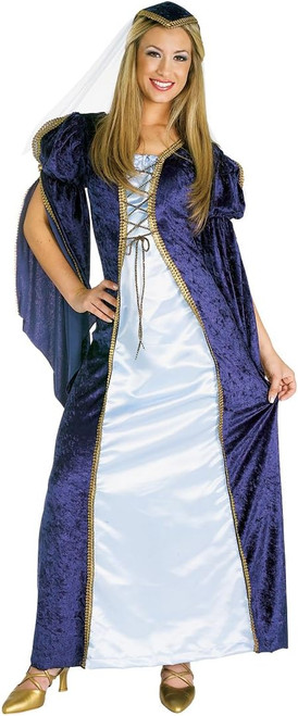 Juliet Renaissance Maiden Queen Princess Fancy Dress Up Halloween Adult Costume