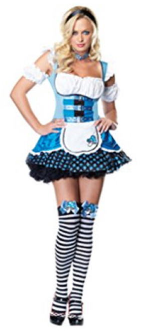 Mushroom Alice Wonderland Storybook Fancy Dress Up Halloween Sexy Adult Costume