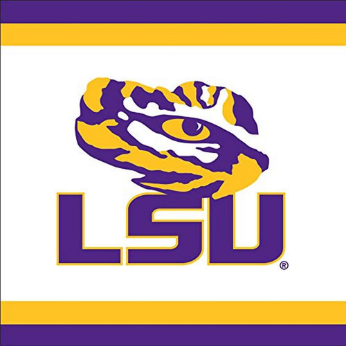 LSU Tigers SEC NCAA University College Sports Party Paper Luncheon Napkins