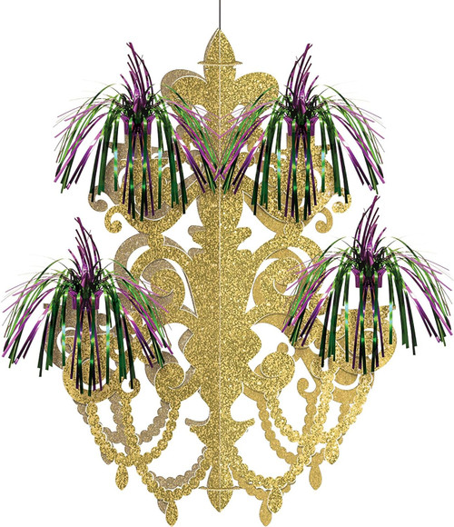 Mardi Gras Masquerade Masks Holiday Theme Party Firework Chandelier Decoration