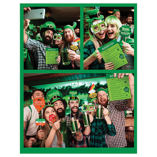 St. Patrick's Day Irish Holiday Theme Party Scavenger Hunt Game w/Photo Props