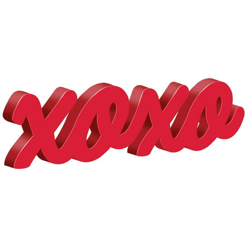 XOXO Script Valentine's Day Holiday Theme Party Table Decoration Centerpiece