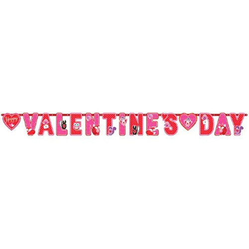 Valentine's Day Hearts Holiday Theme Party Decoration Jumbo Letter Banner