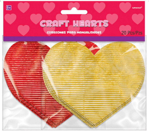 Craft Hearts Red & Gold Valentine's Day Holiday Theme Party Wall Decoration