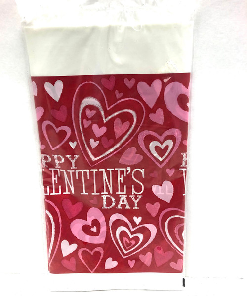 Amscan Valentinstags-Partytüten – 20 Stück, Rot, Herz-Design, 24x10 Cm (Kunststoff)