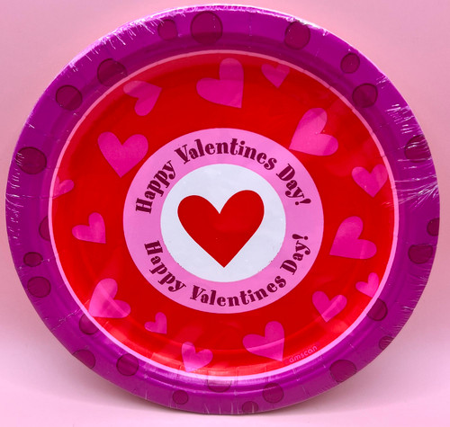 Have a Heart Valentine's Day Holiday Theme Party 7" Paper Dessert Plates
