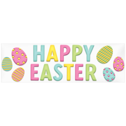 Happy Easter Spring Holiday Theme Party Hanging Window Decoration Gel Clings