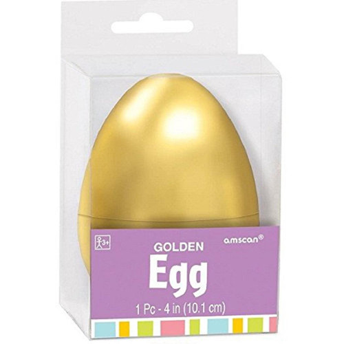 Golden Egg Hunt Scavenger Easter Holiday Party Favor Large Fillable Plastic Egg