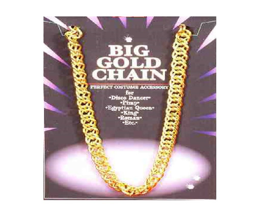 Big Daddy Chain Necklace 70's Disco Pimp Halloween Costume Accessory 2 COLORS