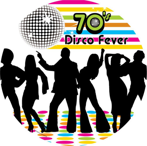 8er-Set Disco-Partybecher 70er Jahre – 266 Ml, Schwarz Mit Discokugel-Motiv