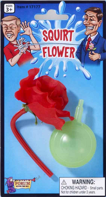 Squirt Flower Clown Circus Gag Joke Toy Prop Novelty Halloween Costume Accessory