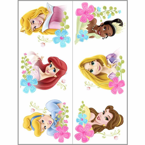 Disney Fanciful Princess Birthday Party Favor Temporary Tattoos