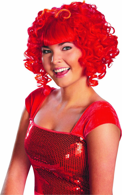 Elmo Wig Female Sesame Street Fancy Dress Up Halloween Adult Costume Accessory