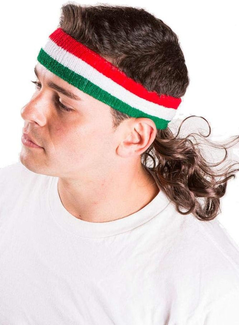 The Big Baller Mullet Wig Headband Fancy Dress Up Halloween Costume Accessory