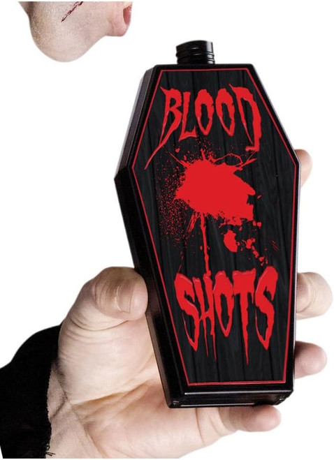 Vampire Flask Blood Shots Plastic Fancy Dress Halloween Adult Costume Accessory