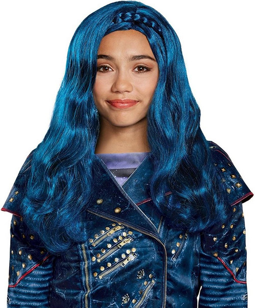 Evie Wig Disney Descendants Movie Fancy Dress Halloween Child Costume Accessory