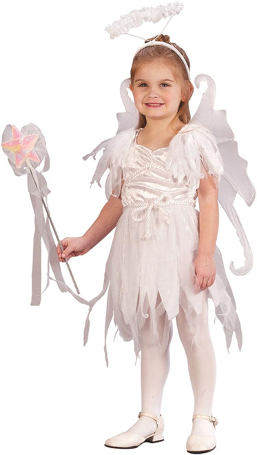 Angel Fairy Snow Pixie White Fancy Dress Up Halloween Toddler Child Costume