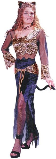 Jungle Cat Jane Leopard Cheetah Fancy Dress Up Halloween Sexy Adult Costume
