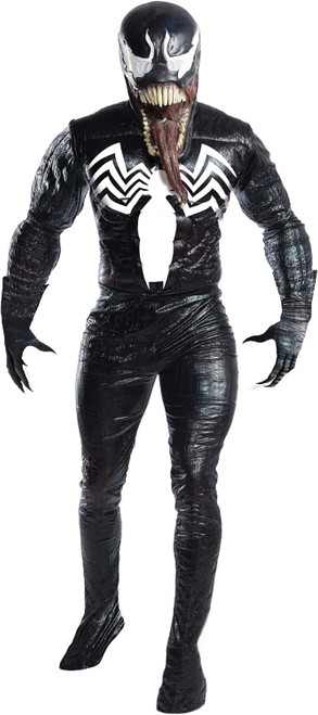 Venom Marvel Comics Spider-Man Fancy Dress Up Halloween Deluxe Adult Costume