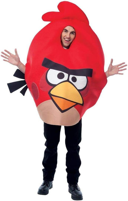 Red Bird Angry Birds Video Game Fancy Dress Up Halloween Adult Costume