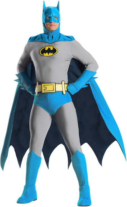 Batman Super Deluxe DC Comics Superhero Fancy Dress Up Halloween Adult Costume