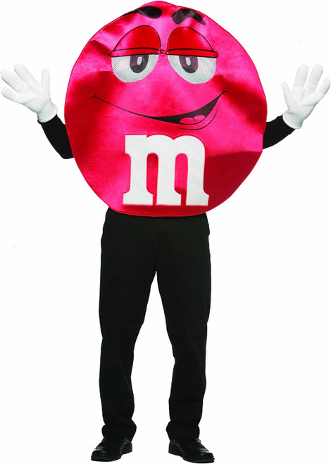 Red M&M Candy Tunic Funny Food Fancy Dress Up Halloween Adult Costume