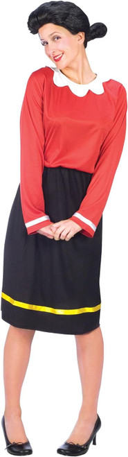 Olive Oyl Girl Popeye Sailor Man Movie Fancy Dress Up Halloween Adult Costume