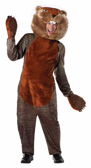 Gopher Caddyshack Brown Animal Mascot Fancy Dress Halloween Adult Costume