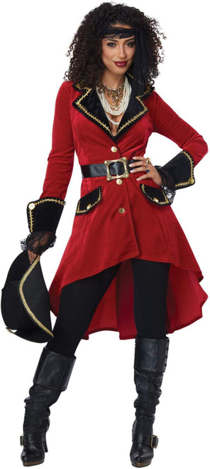 High Seas Heroine Caribbean Pirate Girl Fancy Dress Up Halloween Adult Costume