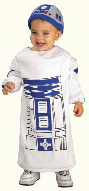 R2D2 Droid Star Wars Robot Fancy Dress Up Halloween Baby Toddler Child Costume