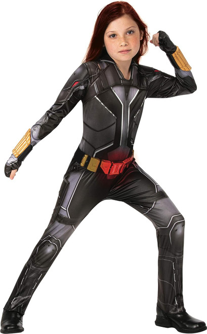 Black Widow Movie Black Deluxe Marvel Fancy Dress Up Halloween Child Costume