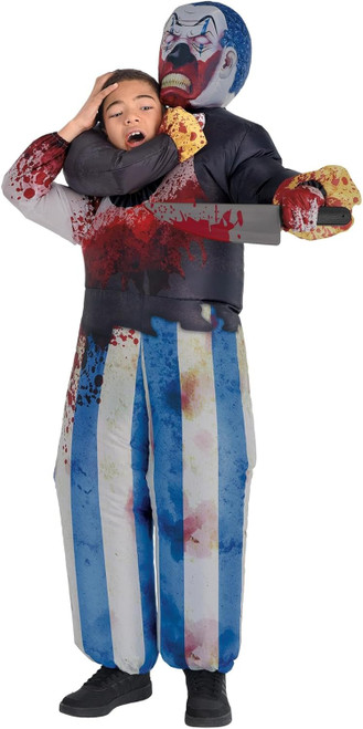 Inflatable Clown Capture Carnival Circus Fancy Dress Up Halloween Adult Costume