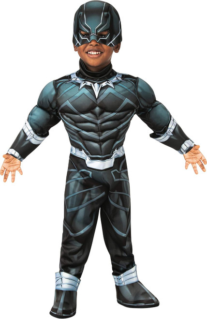 Black Panther Marvel Super Hero Adventures Fancy Dress Halloween Child Costume