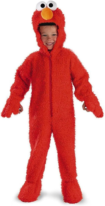 Elmo Deluxe Plush Sesame Street Fancy Dress Up Halloween Toddler Child Costume