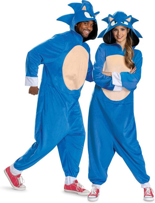 Sonic Unisex Sonic Hedgehog 3 Movie Fancy Dress Up Halloween Adult Costume