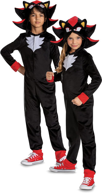 Shadow Classic Sonic Hedgehog 3 Movie Fancy Dress Up Halloween Child Costume