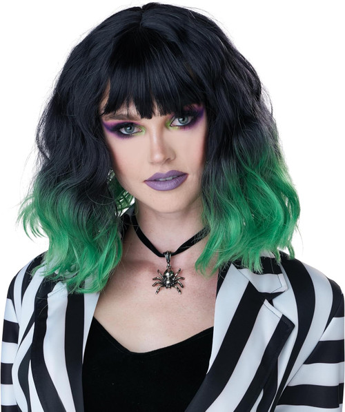 Miss Behaving Wig Ghost Girl Beetle Fancy Dress Up Halloween Costume Accessory