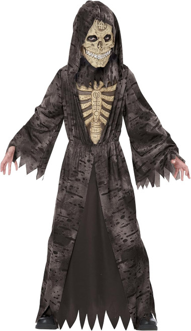 Bone Chilling Reaper Grim Death Scary Fancy Dress Up Halloween Child Costume