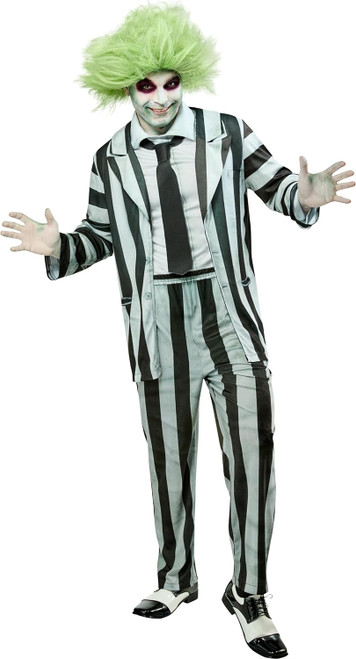 Beetlejuice Beetlejuice Movie Ghost Fancy Dress Up Halloween Adult Costume