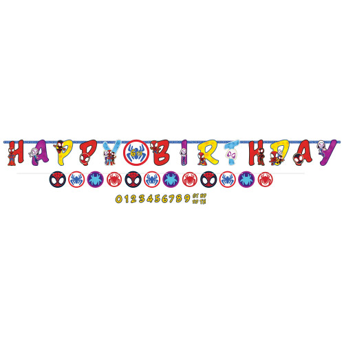 Spidey & His Amazing Friends Spider-Man Marvel Birthday Party Decoration Banners