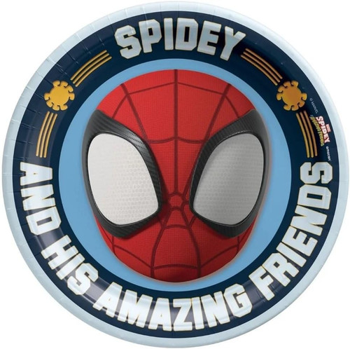 Spidey & His Amazing Friends Spider-Man Marvel Birthday Party 7" Dessert Plates