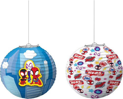 Spidey & His Amazing Friends Spider-Man Birthday Party Decoration Paper Lanterns