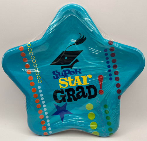 Superstar Grad School College Graduate Graduation Party 9" Paper Dinner Plates