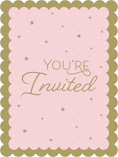 Stylish Swan Bird Animal Cute Kids Birthday Party Invitations w/Envelopes