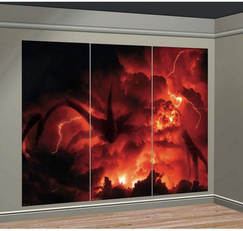 Stranger Things Halloween Party Wall Decoration 3 pc. Scene Setters Backdrop