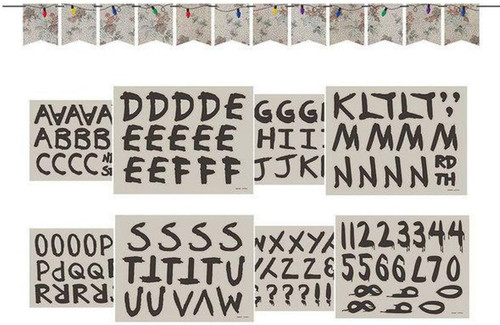 Stranger Things Halloween Party Hanging Decoration Customizable Pennant Banner