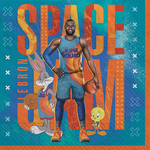 Space Jam 2 Basketball Looney Tunes Kids Birthday Party Paper Luncheon Napkins