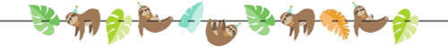 Sloth Animal Jungle Cute Kids Party Birthday Party Decoration Ribbon Banner
