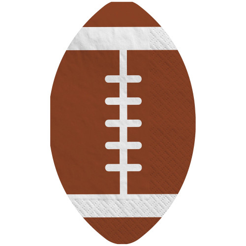 Ready Set Football Game Day Sports Banquet Party Shaped Paper Luncheon Napkins